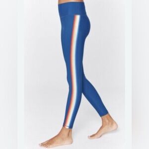 Spiritual Gangster Rainbow 7/8 High Waist Leggings Blue Opal carbon size S